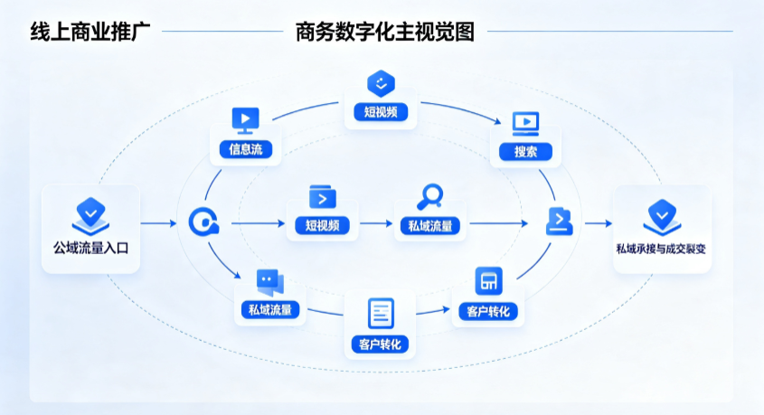 南江县线上商业推广怎么做？全域流量闭环搭建与低成本转化实战指南
